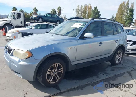2006 BMW X3 3.0I из США, поврежденный, VIN WBXPA93466WG75930